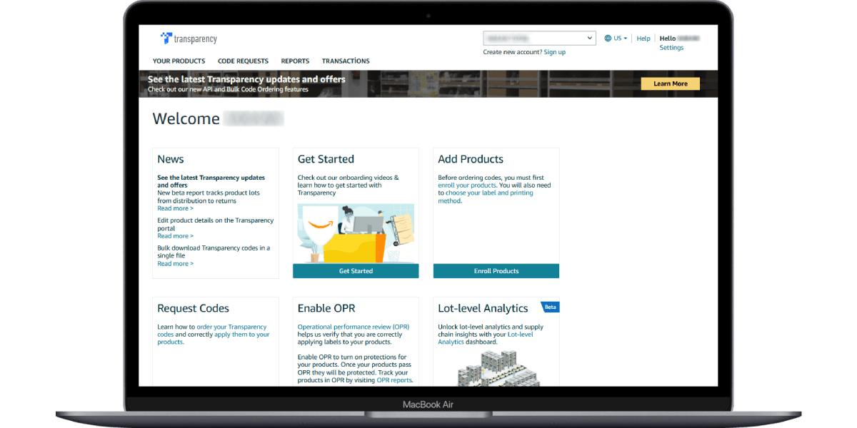 Transparency Kayıt Süreci